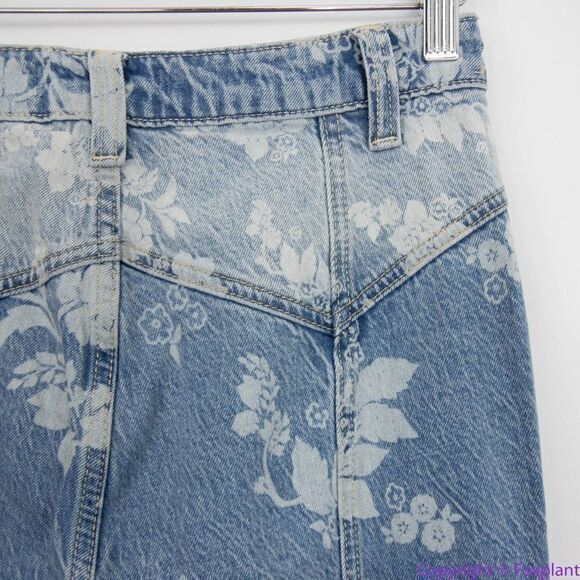 NEW Free‎ People We The Free Naiomi floral print flare jeans, 27 - Picture 11 of 14